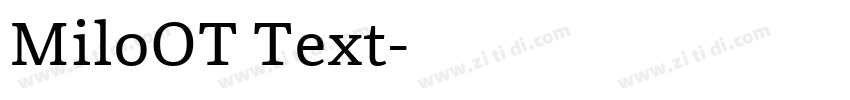 MiloOT Text字体转换